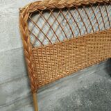 Vintage 50s rattan headboard