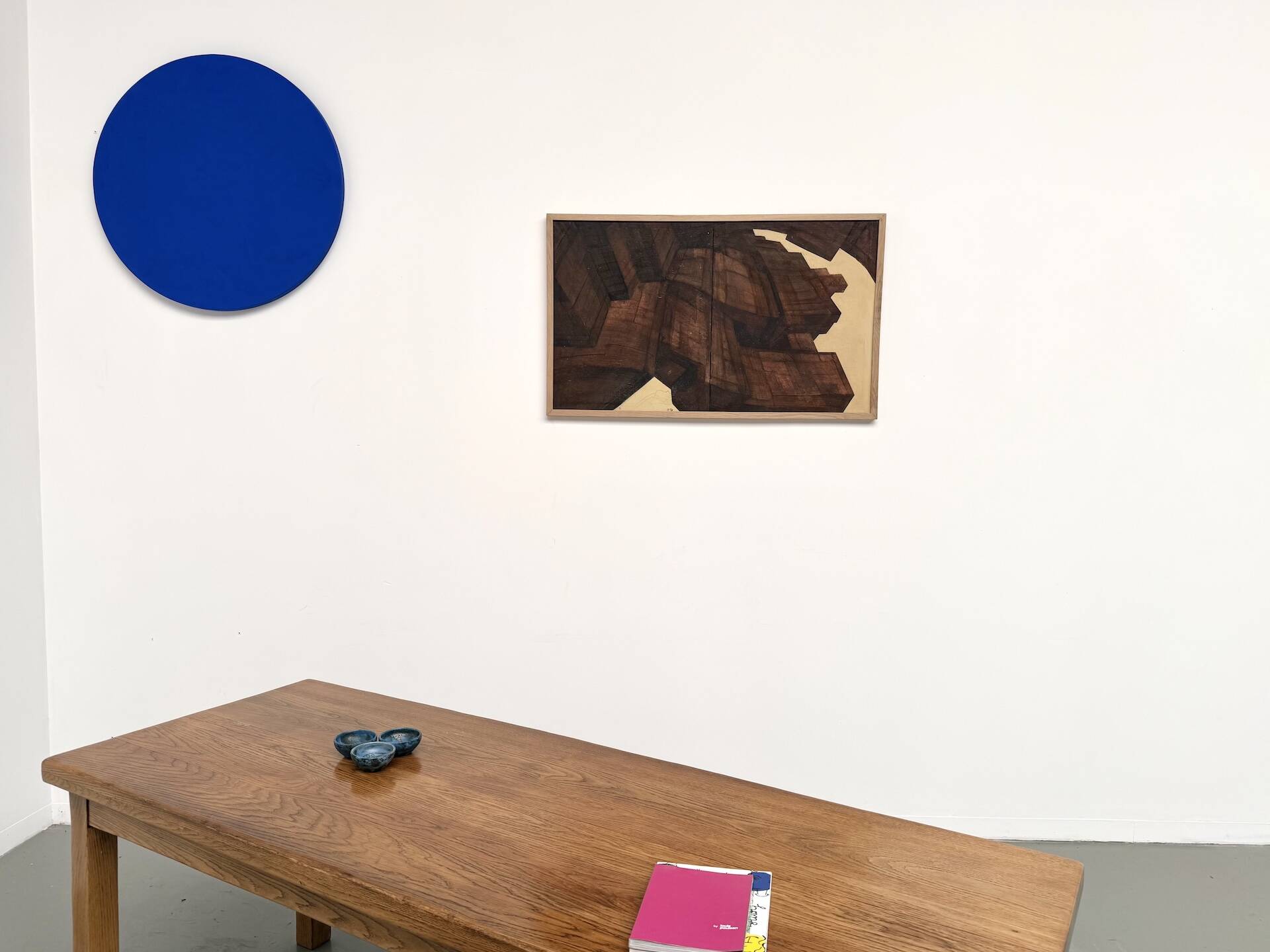 Abstract diptych "deconstructed architecture", France 1970