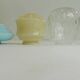 Set of 4 tulip globes vintage glass lampshades from the 70s-80s – Opaline b