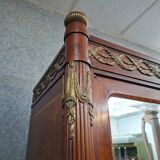 Mahogany and veneer wardrobe – Louis XVI style – Late 19th century