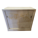 Sliding door craft cabinet