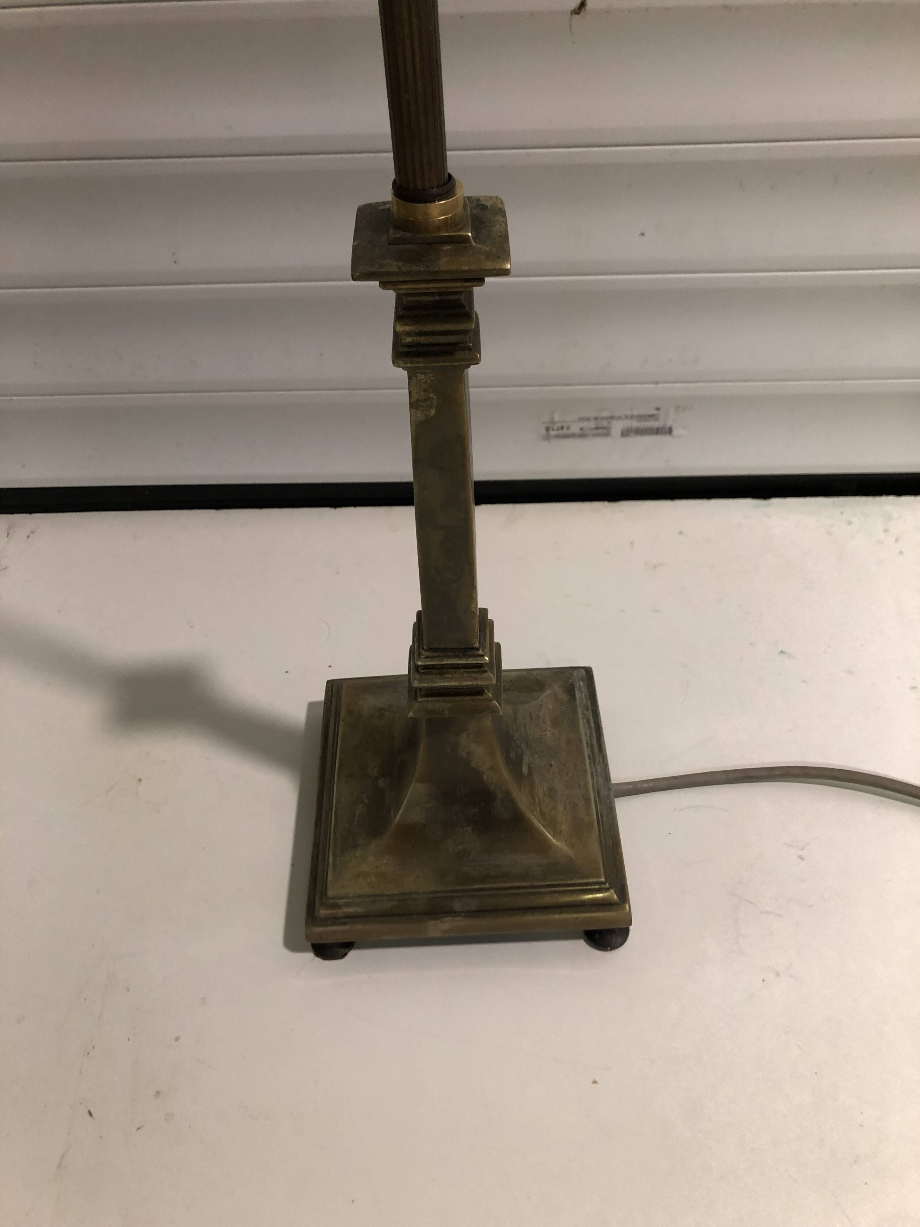 Brass floor lamp