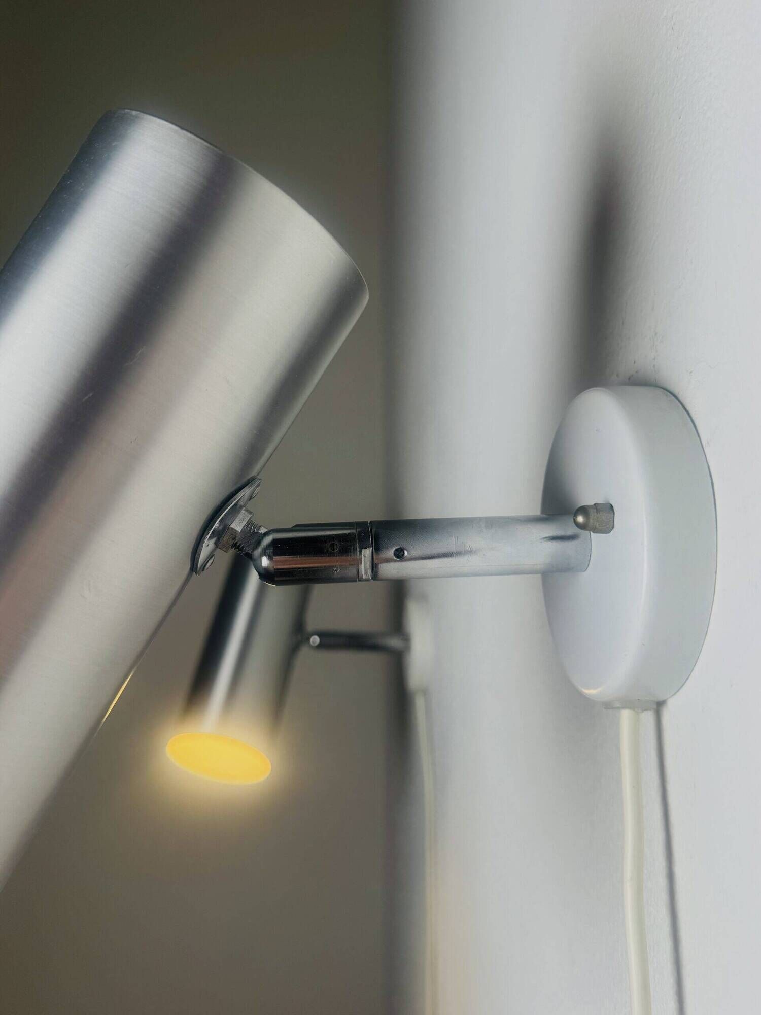 Cylindrical C-1582 Metallic Wall Lamps By Raak Amsterdam, The Netherlands 1960S