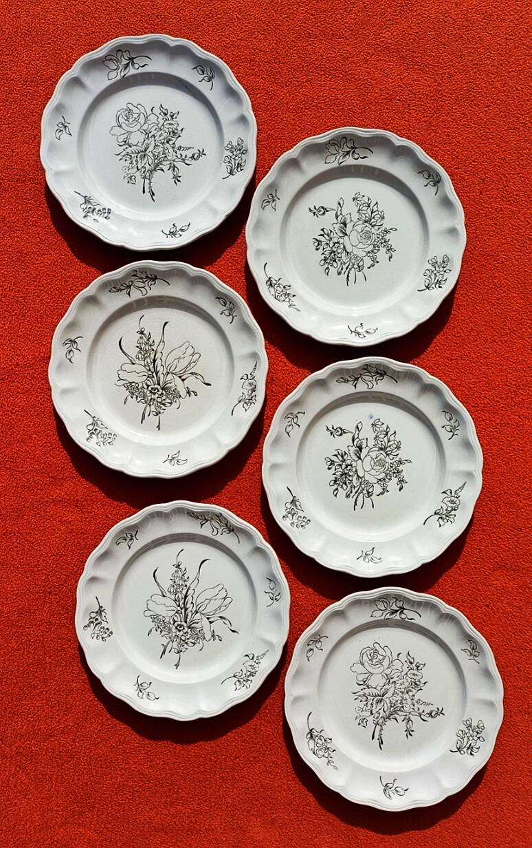 Lunéville porcelain x6