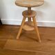 Watchmaker's stool in patinated antique wood