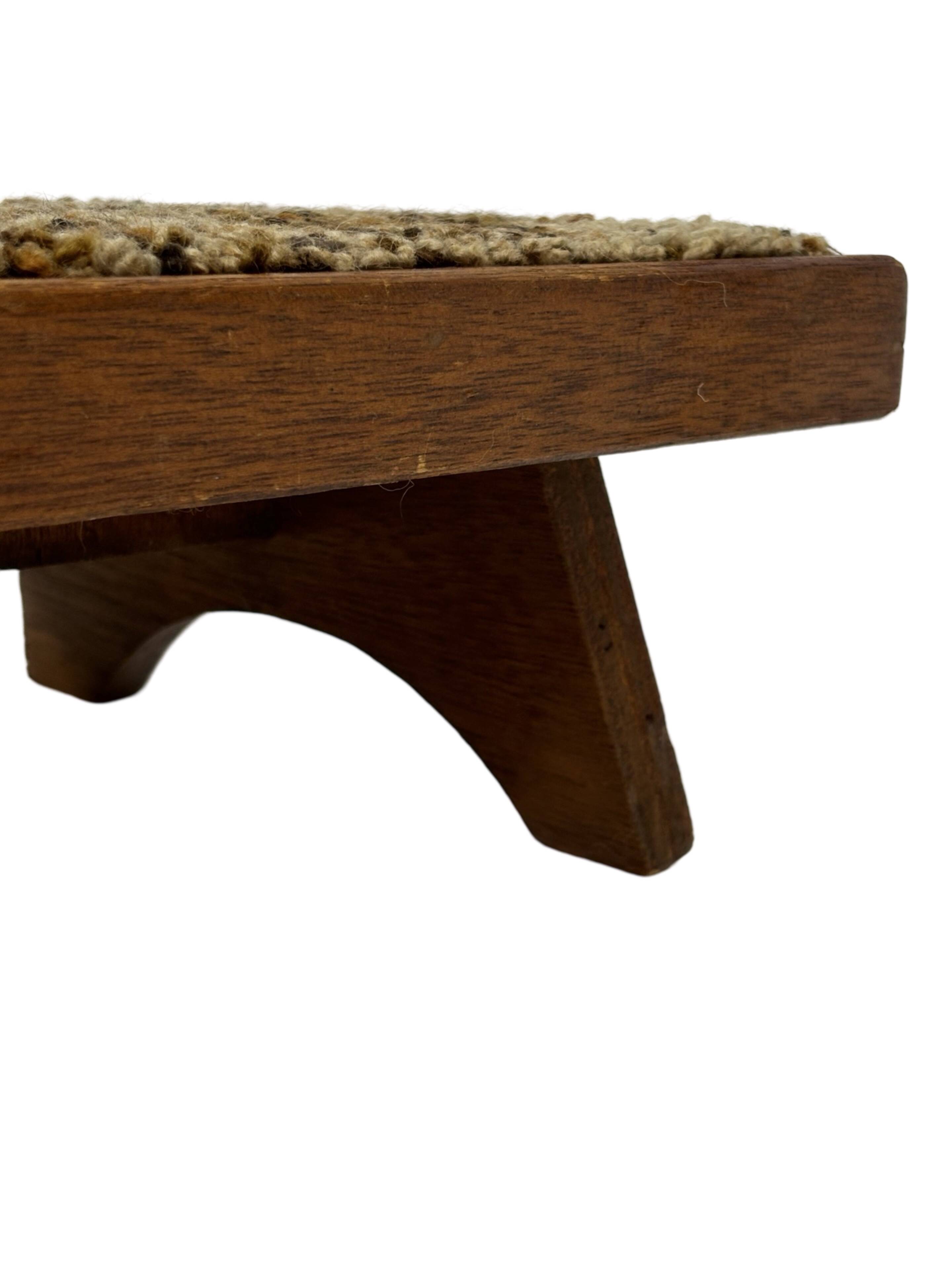 Vintage footstool 60's minimal stool low model