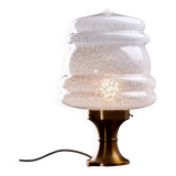 Table Lamp with Brass Base and Murano Glass