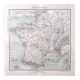 Carte de la France vintage de 1950