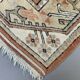 Tapis turc petit Milas 142x85 cm vieux tapis vintage Ushak Rose Beige Bleu