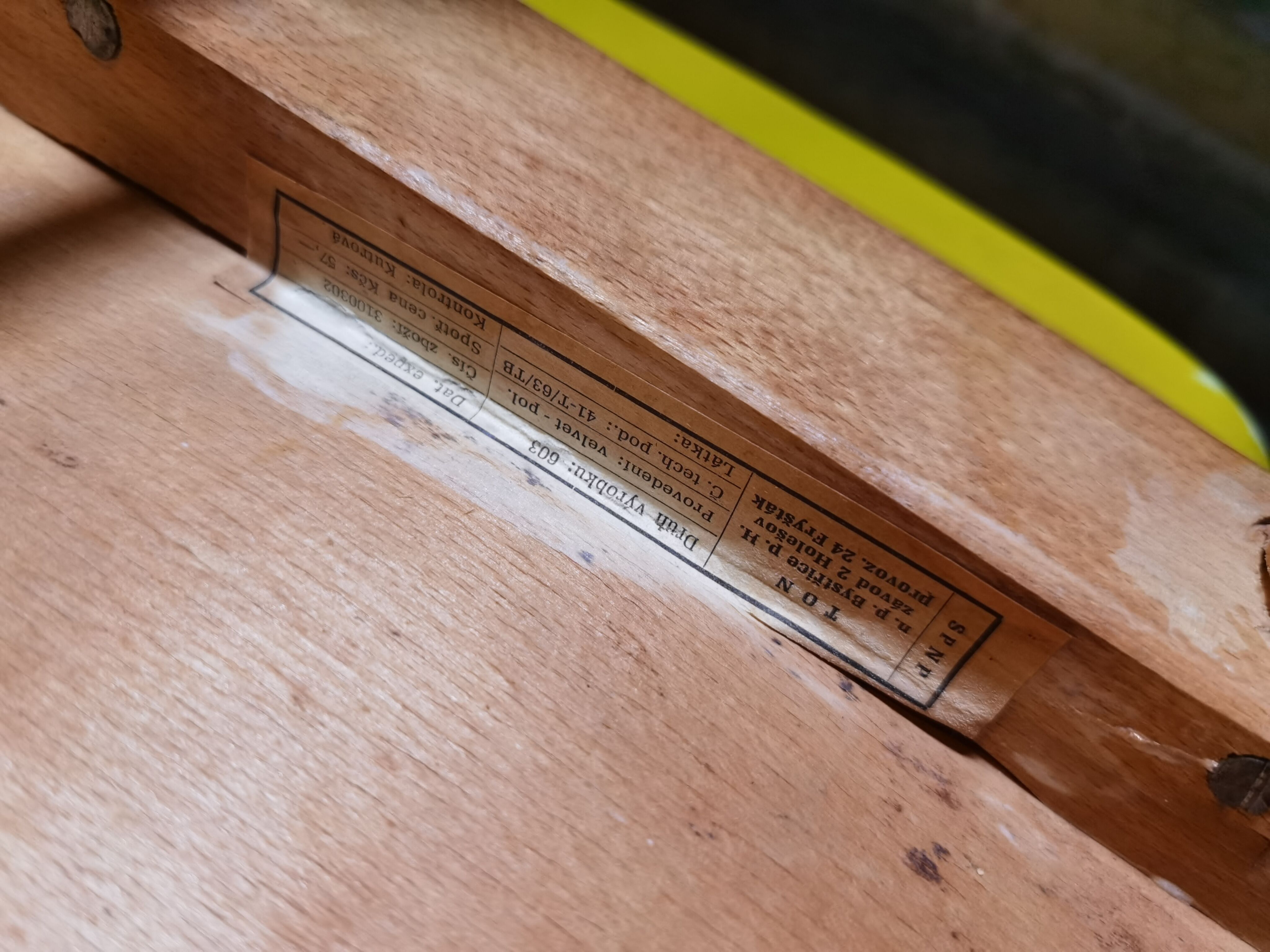 Pair of wooden chairs ton czech republic 1960