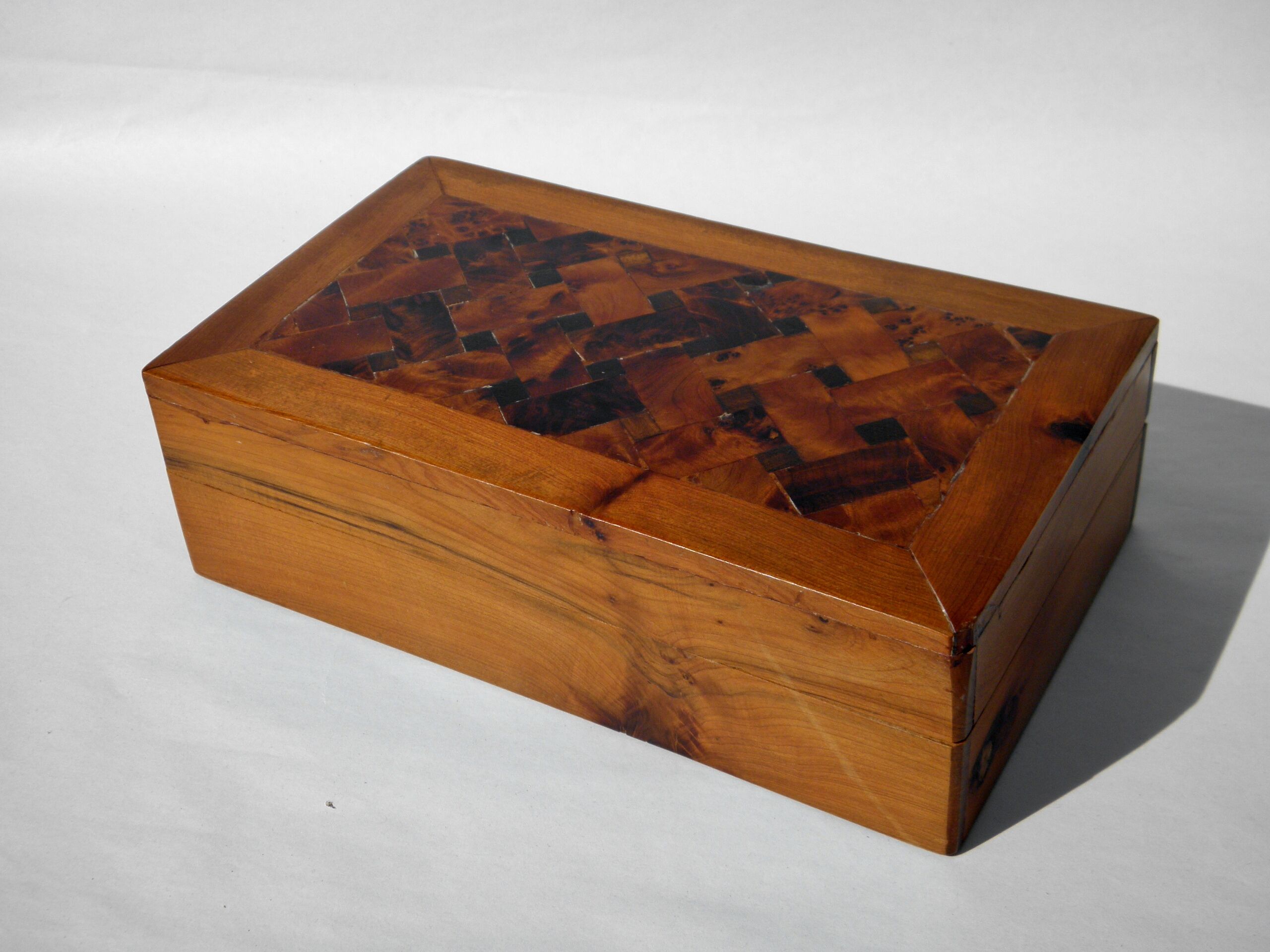 Cedar marquetry box