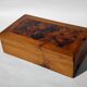 Cedar marquetry box