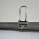 Vintage school wall rack in patinated steel