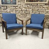 Pair of vintage 1970s armchairs