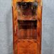 Parisian Louis XV style display case in precious wood marquetry circa 1850
