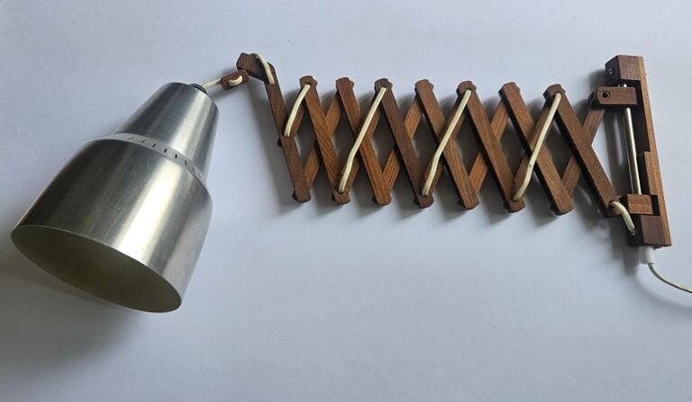 Mid-century wall scissors lamp, Sweden, 1960s