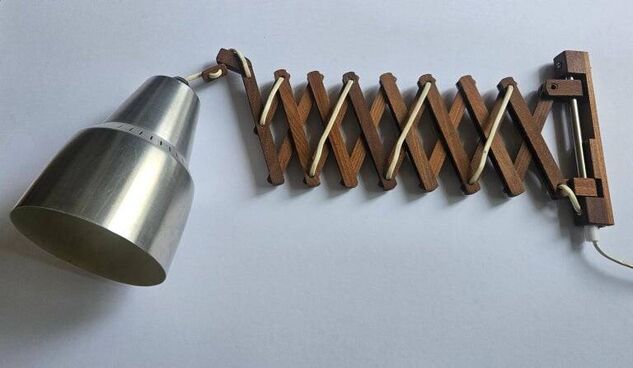 Mid-century wall scissors lamp, Sweden, 1960s