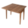 Table portefeuille ancienne extensible en bois massif brut