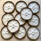 Vintage oyster plates from Salins France
