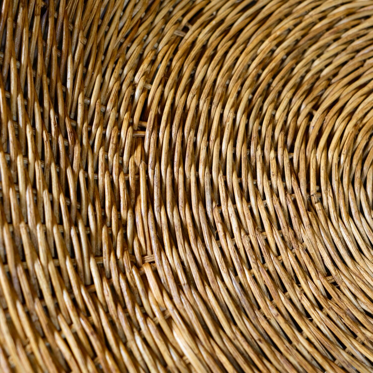 Large wicker basket armchair, Italy, 1970s