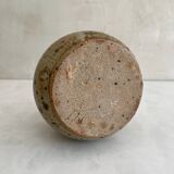 Vintage pyrite stoneware ball vase