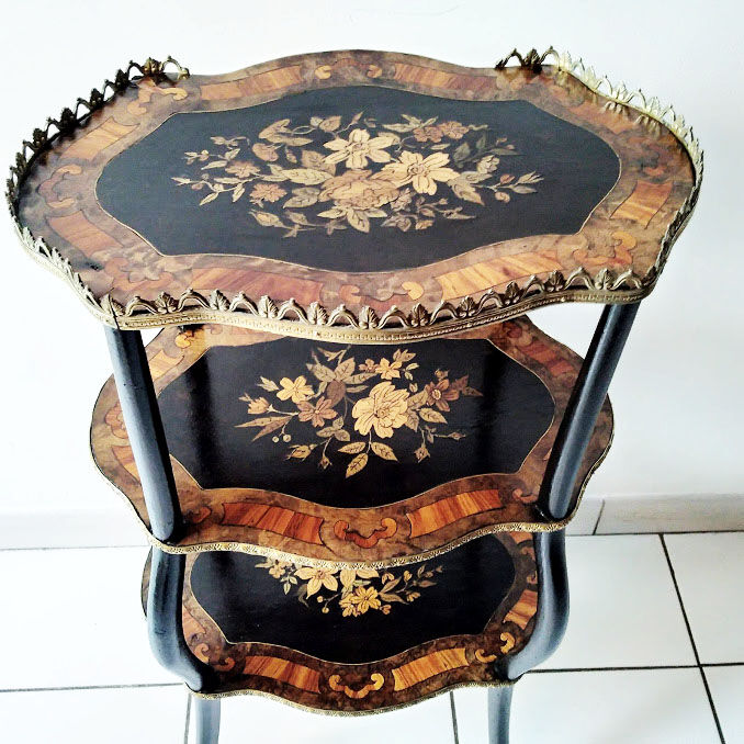 Sellette en marqueterie Napoléon III