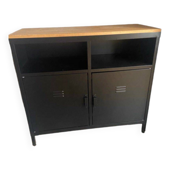 La redoute steel and wood sideboard