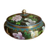 Boite chinoise en cloisonné Ø 19 cm