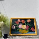 Large flower bouquet painting