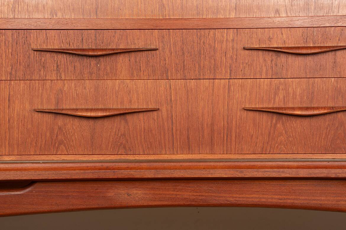 Sideboard, Danish teak Highboard, Ærthoj Jensen and Mølholm Herning 1960