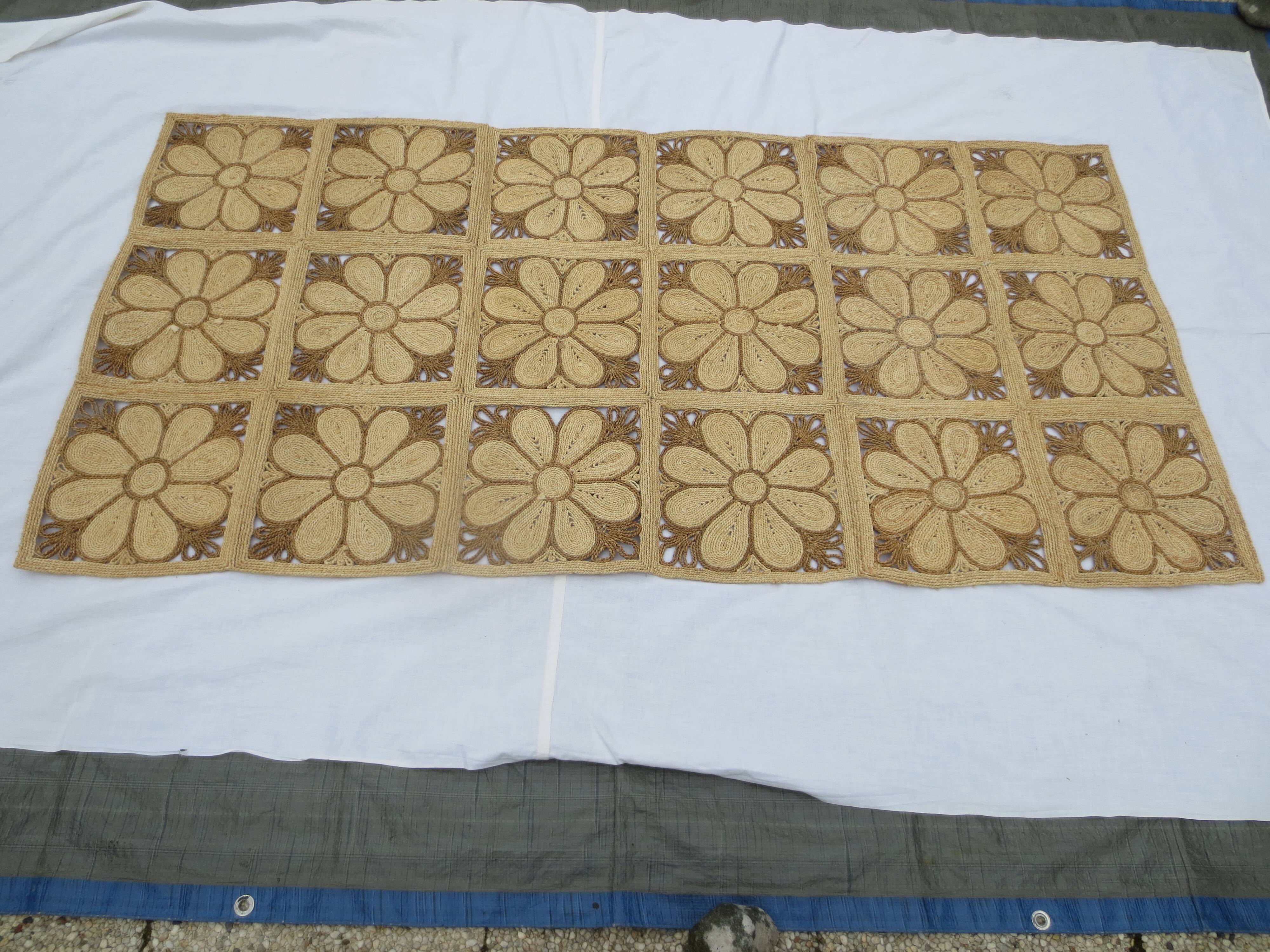 Rug in corn straw 180 x 91 cm