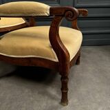 Voltaire armchair with 19th century mahogany system