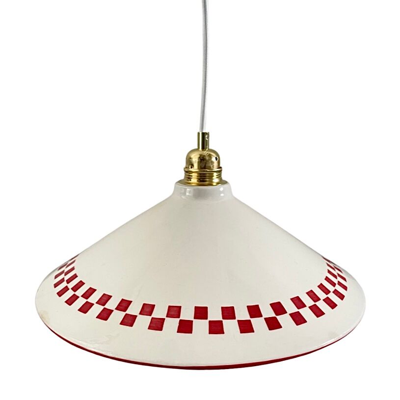 Vintage ceramic pendant lamp