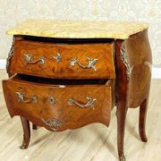 Neo-Rococco Inlaid Dresser Veneered with Mahogany, 1930