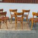 6 chaises bistrot Luterma, vintage