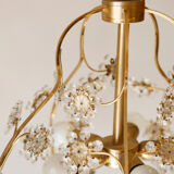 Lustre cage flowers of glass stamps