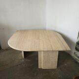 Coffee table in travertine
