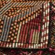Burgundy & Red Stars Pattern Kilim Rug, 188x309Cm