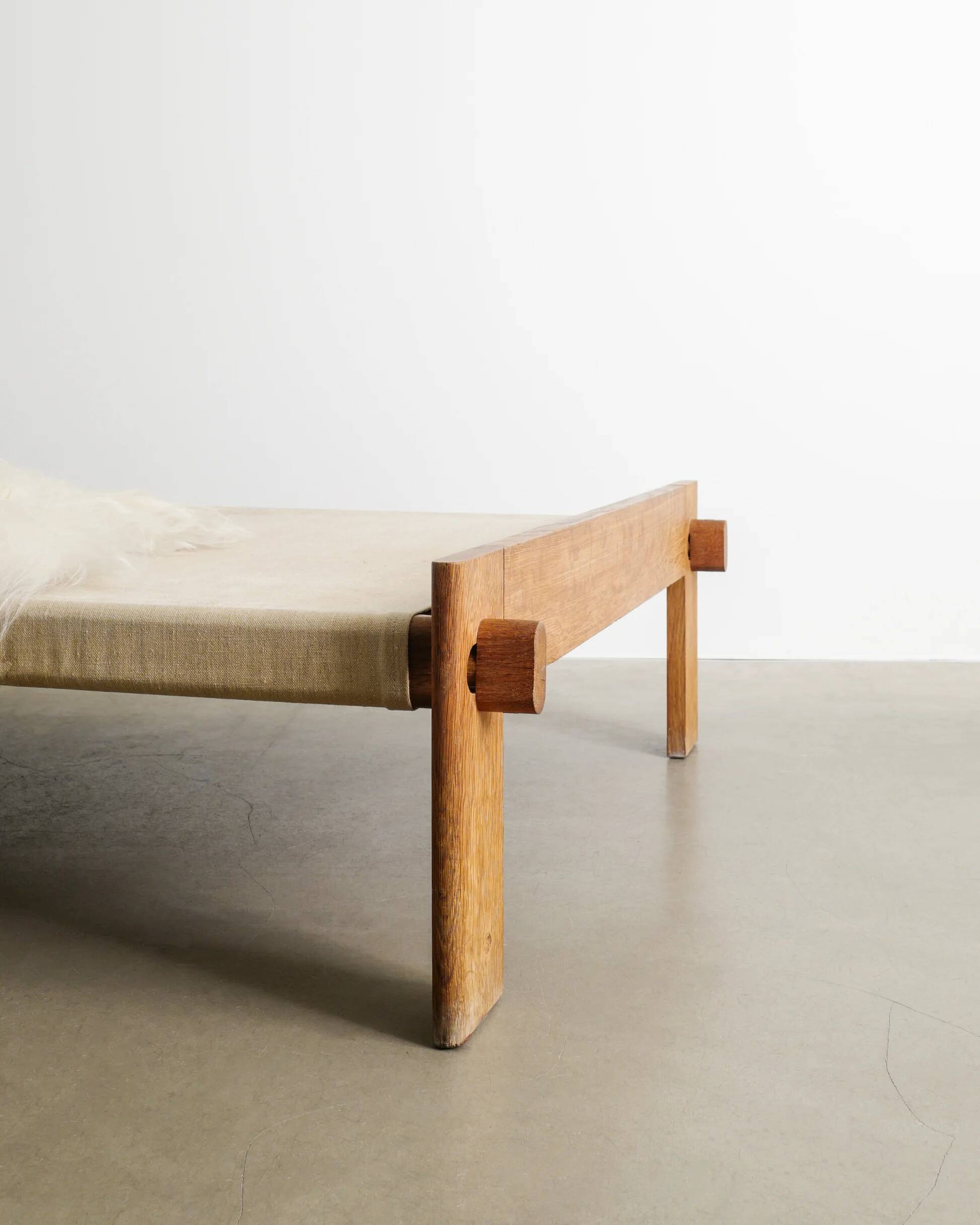 Danish Mid Century Low Daybed by Tage Poulsen, 1950s