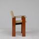 Vintage dining table set with armchairs