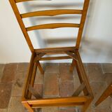 Paire de chaises en hêtre, 1960