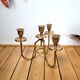 4-light brass candle holder centerpiece