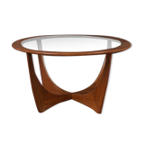 G plan fresco astro teak & glass coffee table, 1960