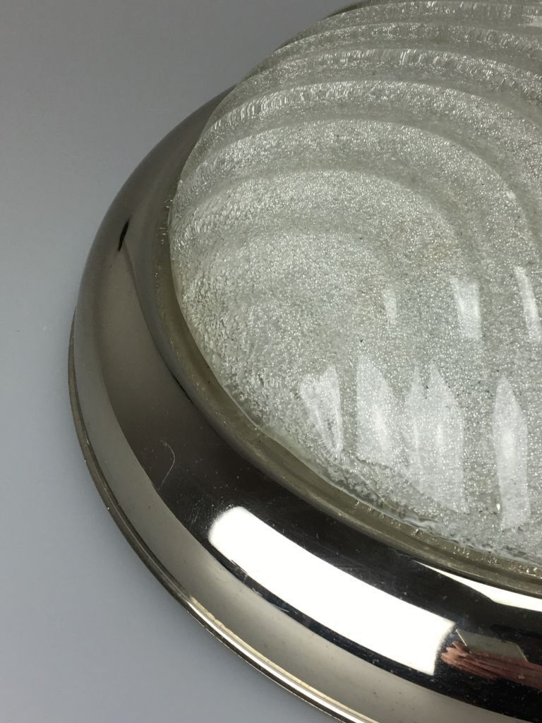 60s 70s lamp luminaire plafoniere flush mount glass space age design