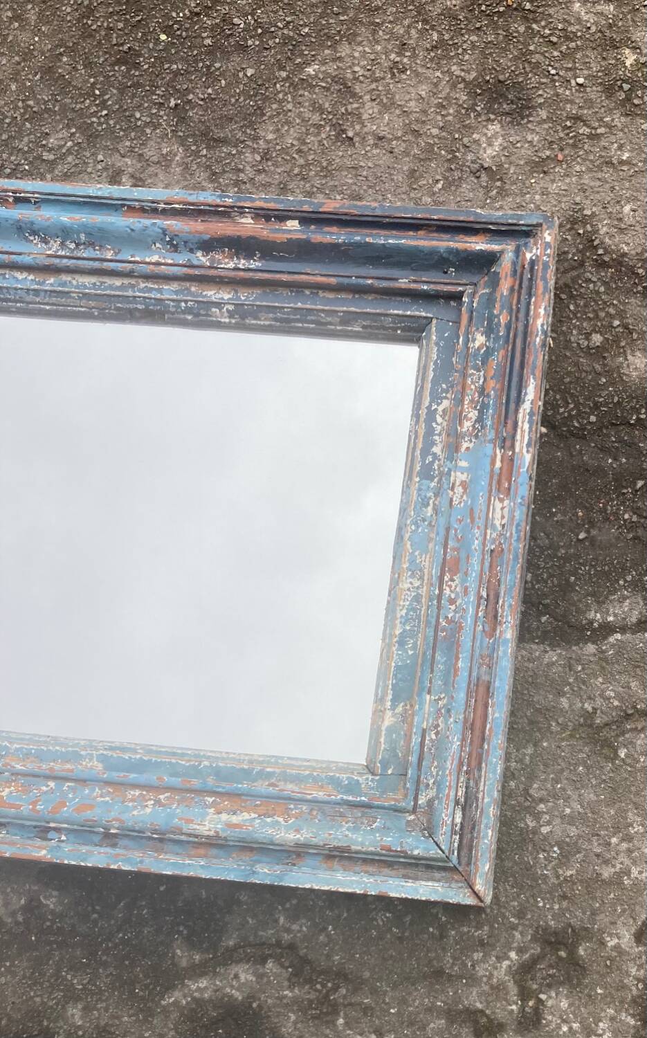 Old large entrance mirror with beautiful patina