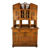 Cabinet en chêne Art Nouveau, années 1930
