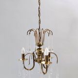 Murano Glass Teardrop Chandelier in the Style of Venini, Italy