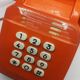 Téléphone bakélite vintage orange