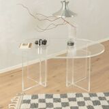 Table basse en verre acrylique