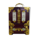 Chinese jewelry box in lacquered wood, jade and brass ornaments. Year 50 60